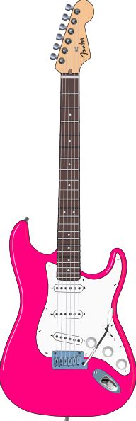 Pink Guitar Clip Art At Vector Clip Art Online Royalty