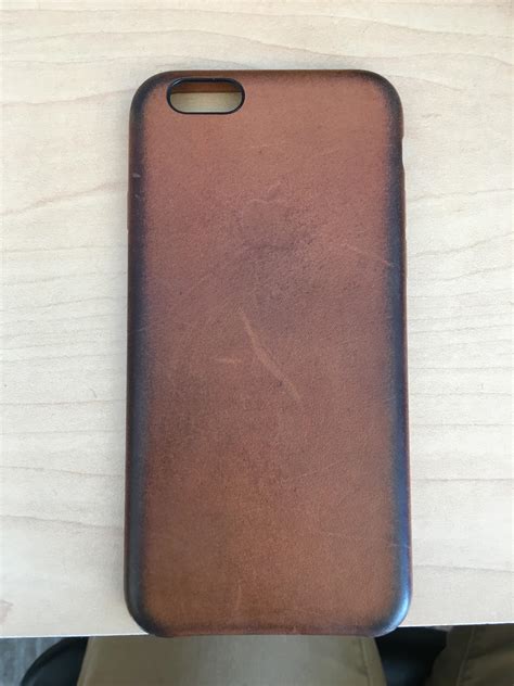 Iphone Saddle Brown Leather Case After 3 Weeks Of Use It Has Aged Well
