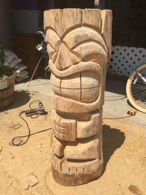 Here Are A Few Of My Recently Carved Tikis Tiki Central Tiki
