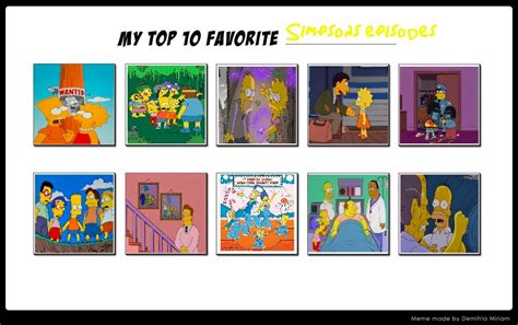 My Top 10 Favorite Simpsons Episodes By Toongirl18 On Deviantart