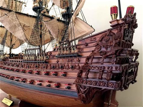 Museum Quality Ship Model Soleil Royal For Sale Large Scale Model