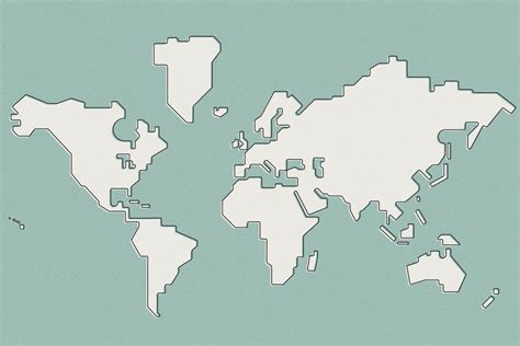 World Map Simple Vector Custom Designed Illustrations Creative Market