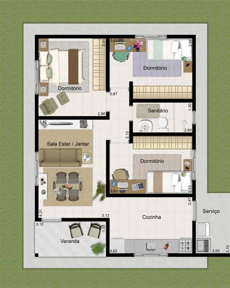 Plantas De Casas Com 4 Metros De Largura