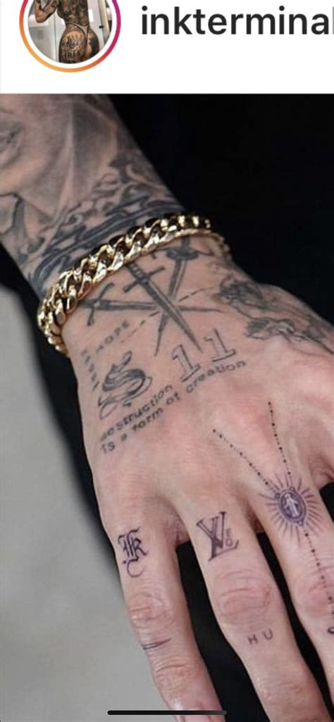 3 Swords Hand Tattoo In 2021 Hand Tattoos Hand Tattoos For Guys Tattoos