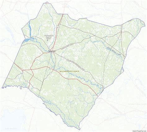Map Of Williamsburg County South Carolina