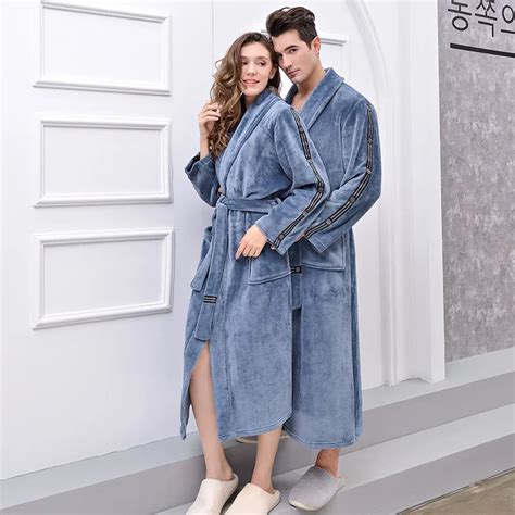 Buy Home Hotel Hooded Flannel Men Women Bathrobes