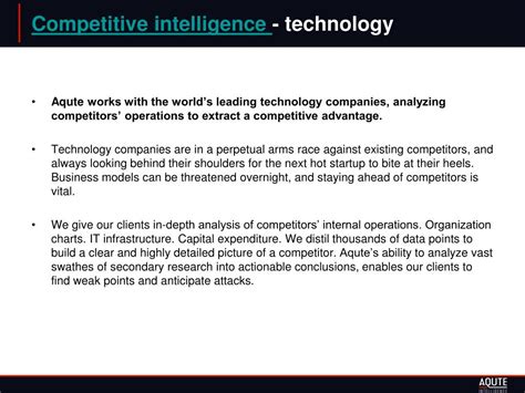 Ppt Competitive Intelligence Technology Powerpoint Presentation