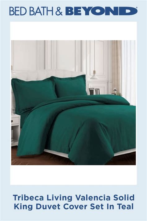 Tribeca Living Valencia Solid Duvet Cover Set Bed Bath And Beyond