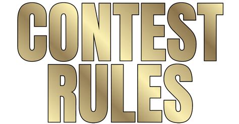 Contest Rules One Shot