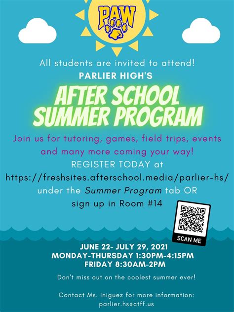 Summer Program Parlier High School