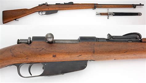 Italian Mannlicher Carcano Model 1891 Rifle 65mm Wbayonet Candr Ok For