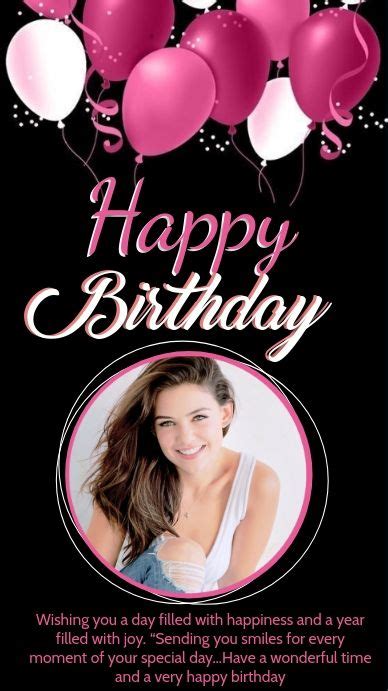 Happy Birthday Wishes Card Design Template