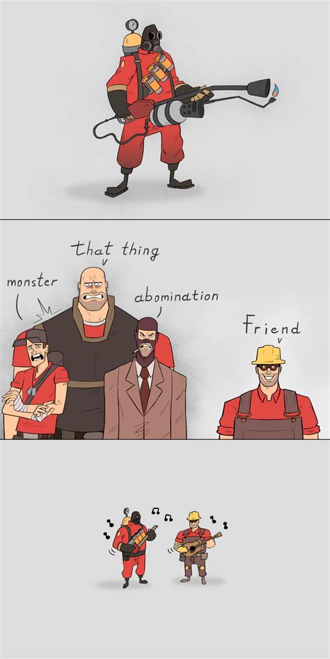 Pyro Will Always Have At Least One Friend Tf2 Team Fortress 2 Medic
