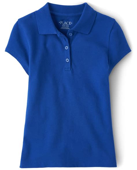 Girls Uniform Short Sleeve Pique Polo