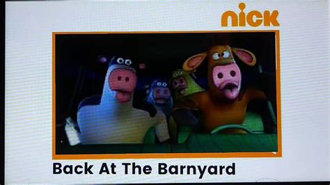 Nickelodeon Bumper 2009 2010 Coming Up Back At The Barnyard Now