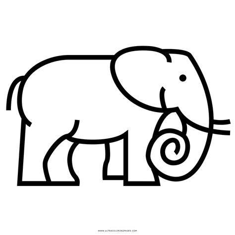 Desenho Para Colorir Elefante Coloring City D