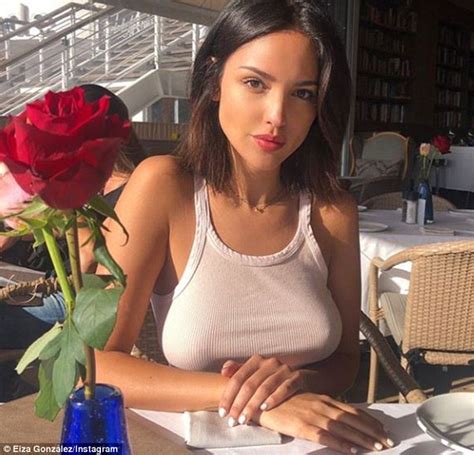 Eiza Gonzalez Stuns As She Goes Braless In White Tank Top During South African Getaway Daily