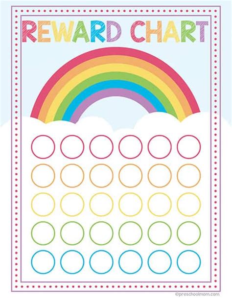 My Reward Chart Rainbows My Reward Chart Space Chart