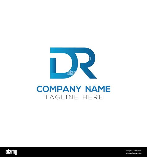 Initial Dr Letter Logo With Creative Modern Business Typography Vector