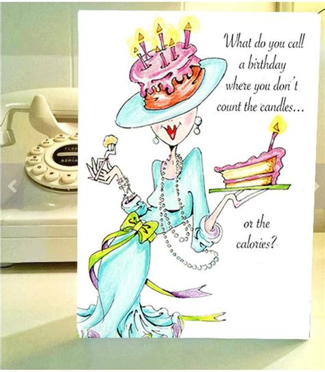 Funny Birthday Card Funny Women Humor Greeting Cards For Her Etsy Funny Birthday Cards