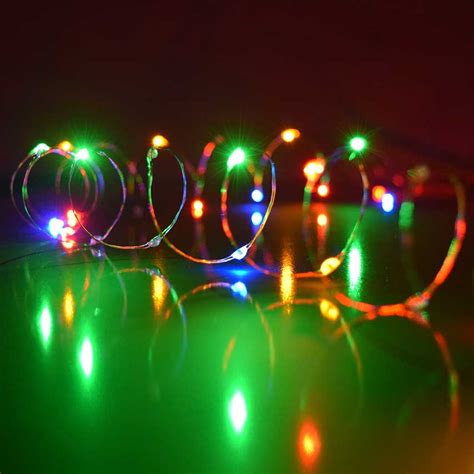 Multi Color Ultra Thin Twinkling Fairy Lights 30 Lights 60 Inches