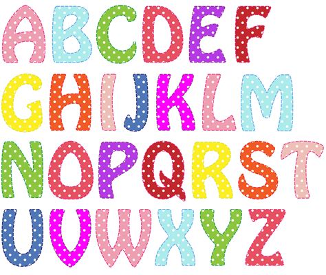 Cartas Del Alfabeto Colores Brillantes Stock De Foto Gratis Public