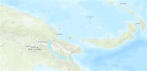 Terremoto Magnitudo 63 Scuote La Papua Nuova Guinea