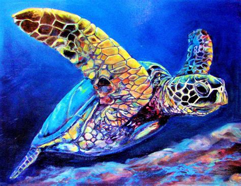 Image Result For Sea Turtle Drawings Turtle Painting Sea Turtle