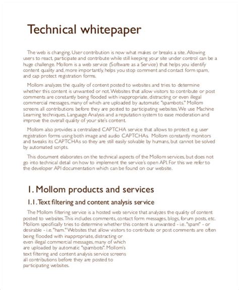 25 White Paper Formats