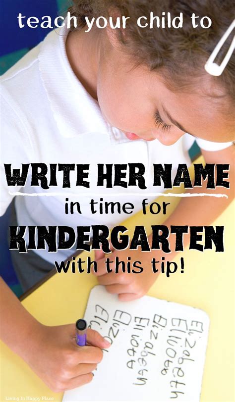 Your Child Can Write Her Name Before Kindergarten With This Tip