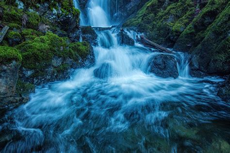 Fotos Kanada Vancouver Island National Parks Natur Wasserfall Park