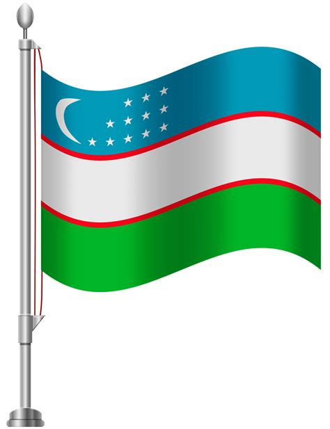 Uzbekistan Flag PNG Clip Art