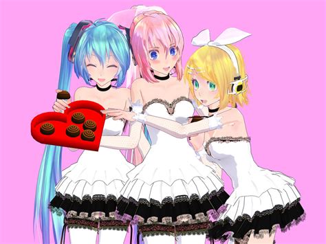 Mmd Miku Luka And Rin 2 By Lune124 On Deviantart