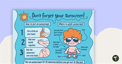 Sun Safety Poster Teach Starter