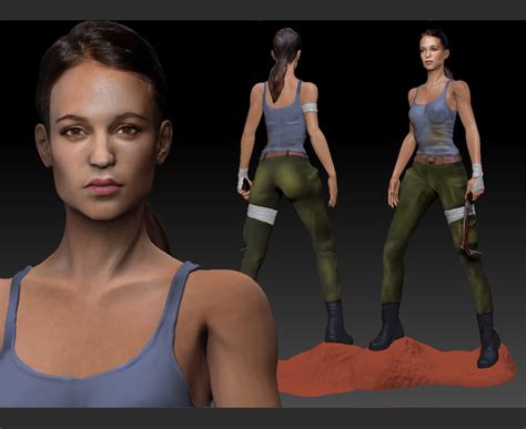 Wahnsinn Zuhause Junge Lara Croft Blender Billy Beschwichtigen Dolmetscher