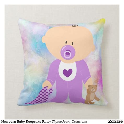 The item arrived quickly and in perfect condition. Newborn Baby Keepsake Personalized Throw Pillow | Zazzle ...
