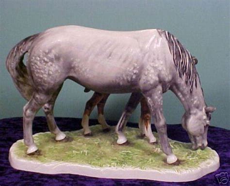 Gorgeous Large Goebel Horse Figurine Mare And Foal Wow 17613846