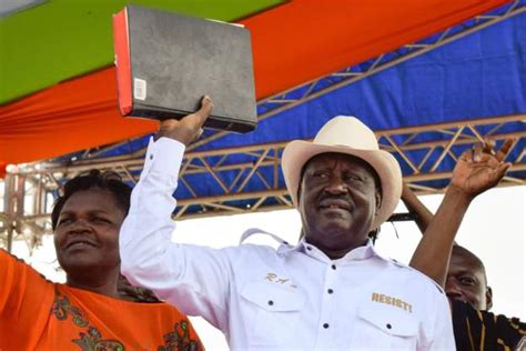 Photos Odinga Swears Himself In As Kenya President Business Focus