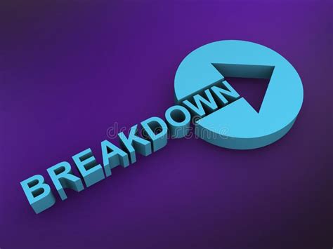 Breakdown Word Stock Illustrations 1415 Breakdown Word Stock