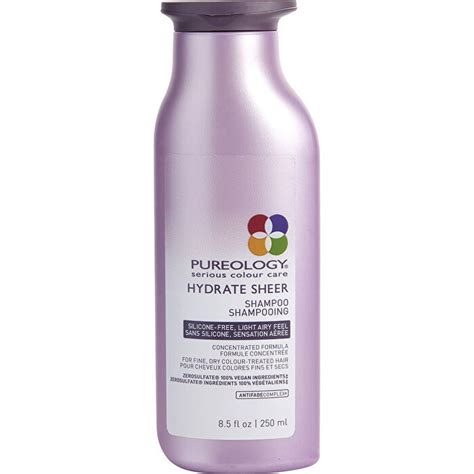 It foams well and cleans well too. Pureology Hydrate Sheer Shampoo (For Fine, Dry Colour ...