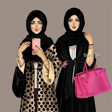 Pin By Shereena On Digital Art Sarra Art Girly M Hijab Cartoon