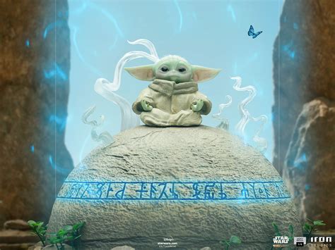 New Grogu Force Trance Statue From Iron Studios