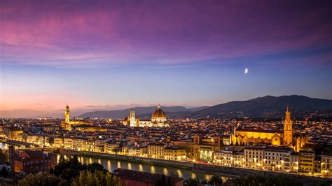 Florence Italy Evening Lights 4k Uhd Background Wallpaper HD Wallpapers Download Free Images Wallpaper [wallpaper981.blogspot.com]