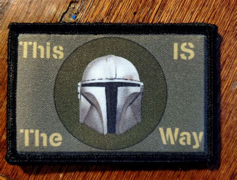 This Is The Way Mandalorian 2x3 Morale Patch Custom Velcro Morale