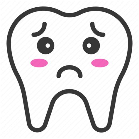 Emoji Emoticon Face Sad Tooth Icon Download On Iconfinder