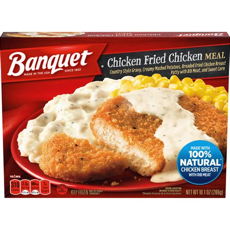 Banquet Chicken Fried Chicken Frozen Meal 101 Oz Frozen