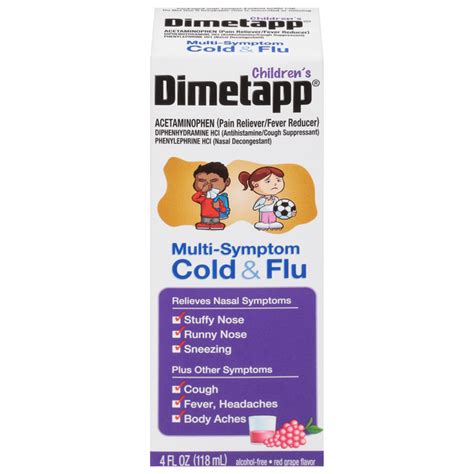 Save On Dimetapp Childrens Multi Symptom Cold And Flu Red Grape Flavor