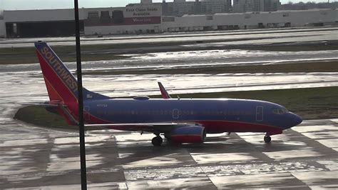 Southwest 737 Arrives At Gate A3 At Port Columbus International Airport