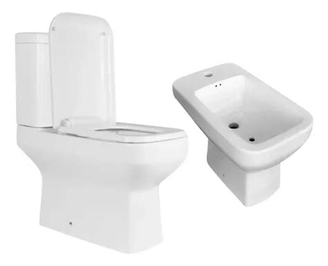 Combo Dioniso Inodoro Depósito Dual Bidet Asiento Pringles