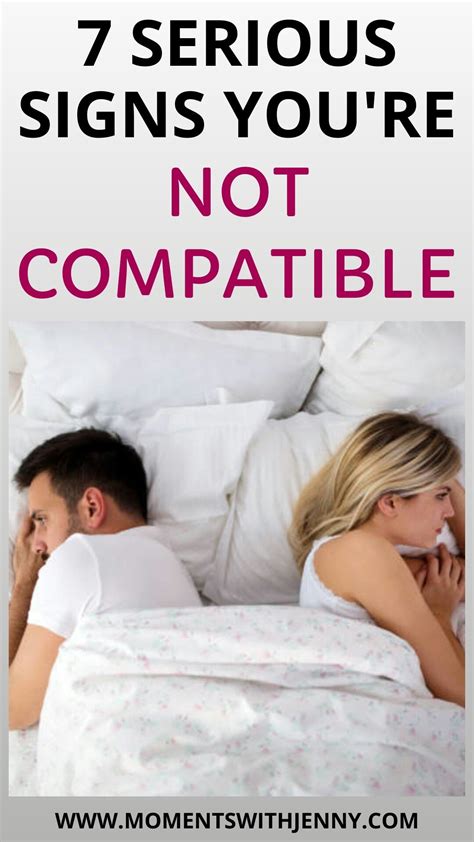7 obvious signs you re not compatible with your partner moments with jenny best relationship